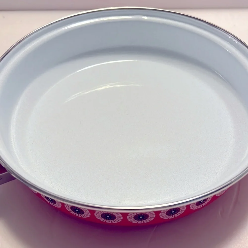 NOS Vintage Enamel 10” Fry Pan MCM
